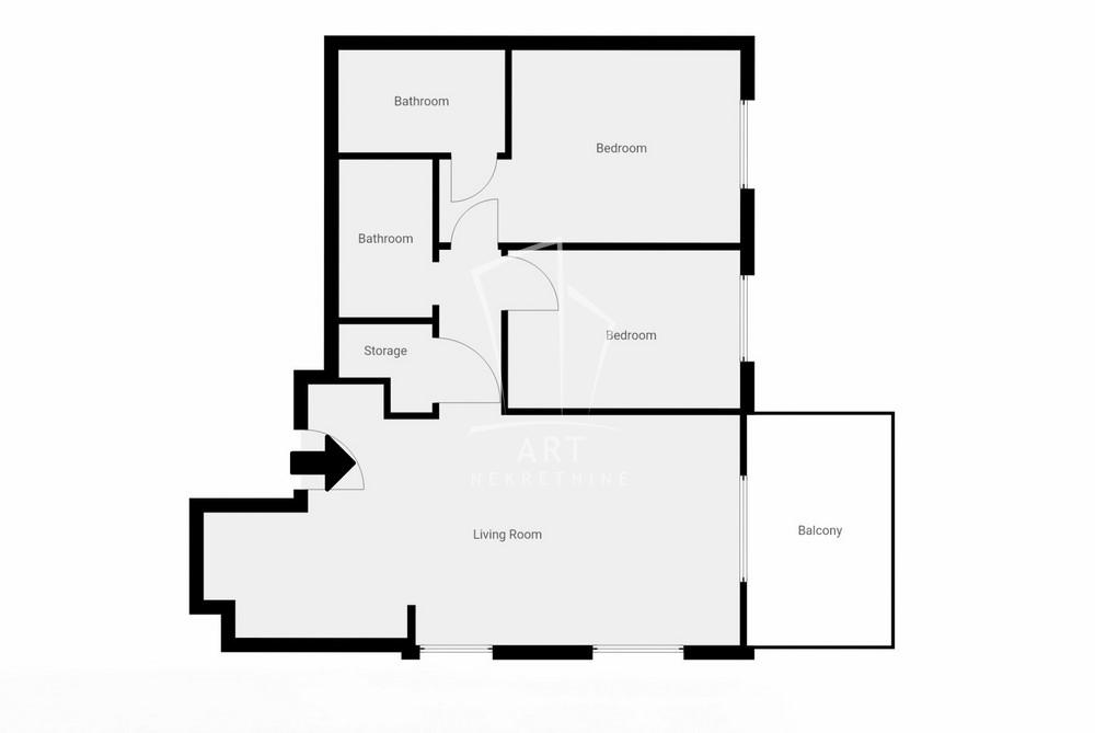 Slika 1 - Nikolaja Kravcova, Trosoban stan na prodaju, 77m2, 347.400€