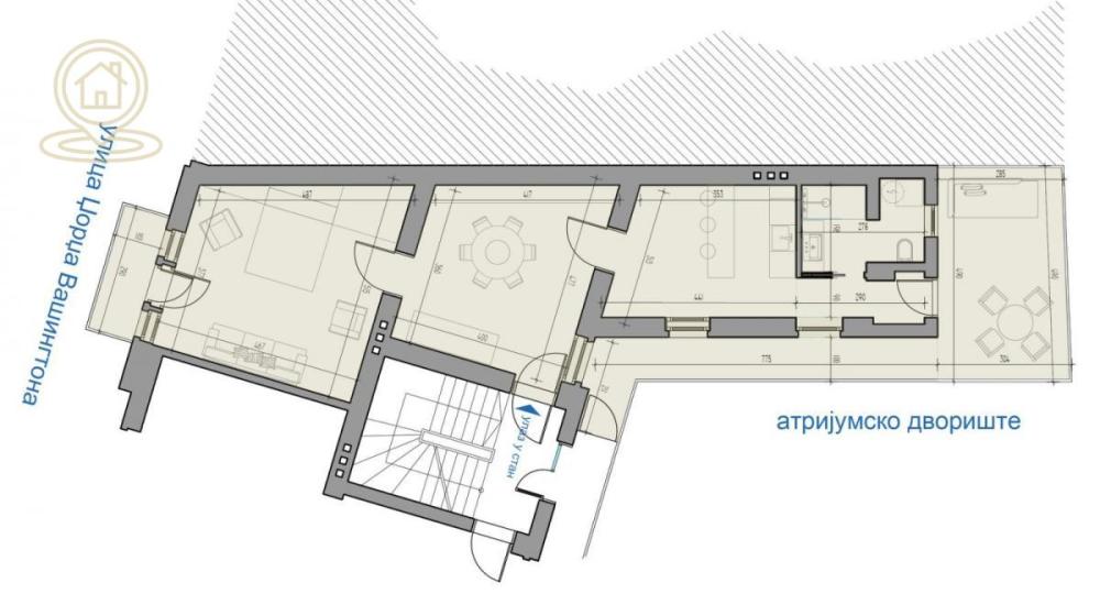 Slika 1 - Džordža Vešingtons, Dvosoban stan na prodaju, 88m2, 289.900€