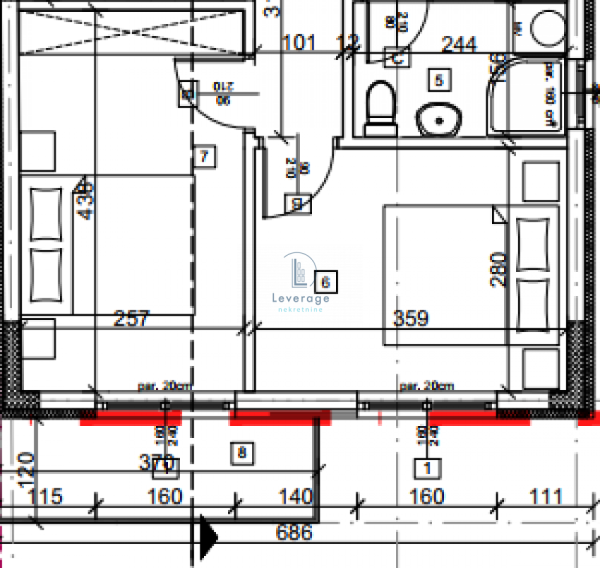 Slika 2 - Trosoban stan na prodaju, 65m2, 205.000€