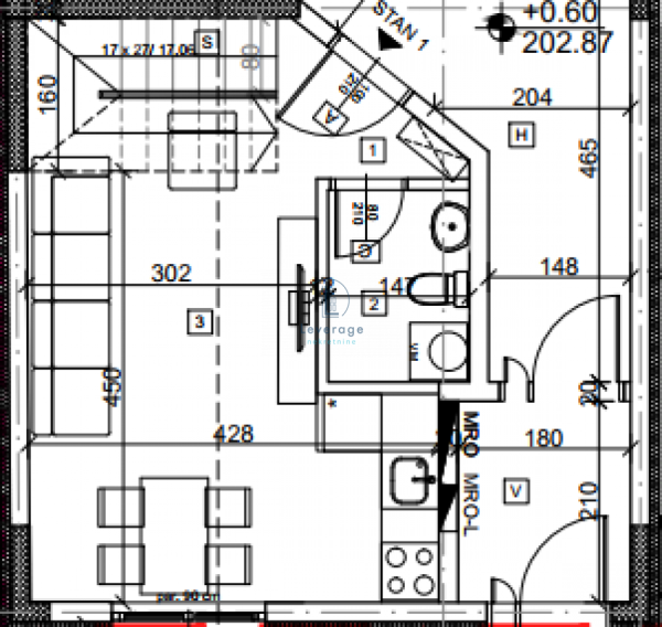 Slika 1 - Trosoban stan na prodaju, 65m2, 205.000€