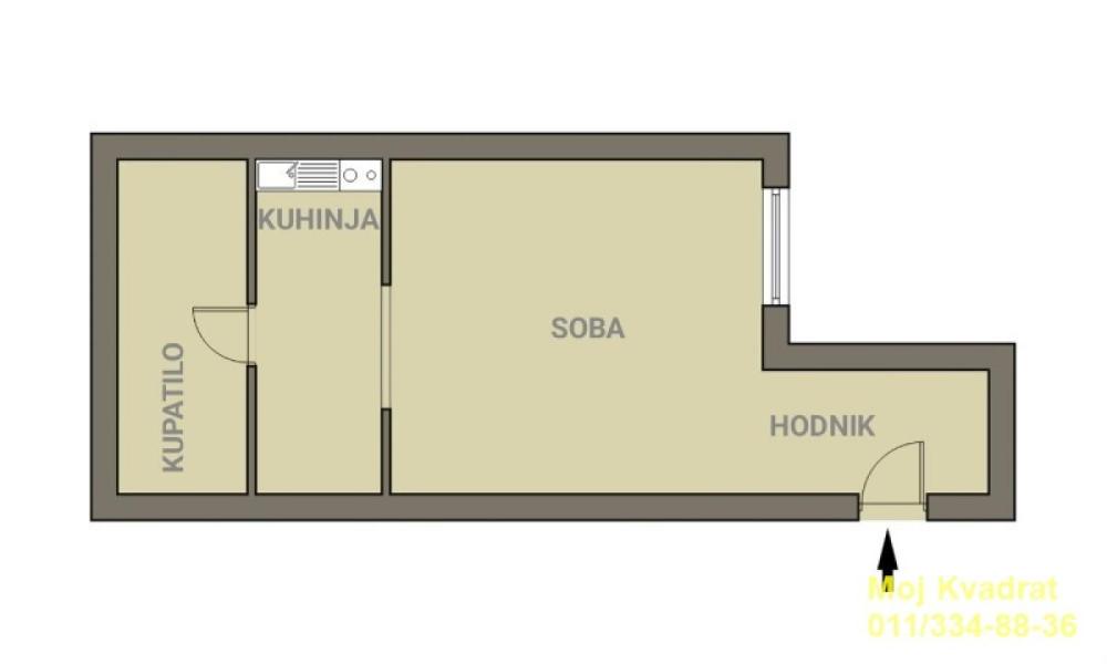 Slika 6 - Jednosoban stan na prodaju, 22m2, 115.000€