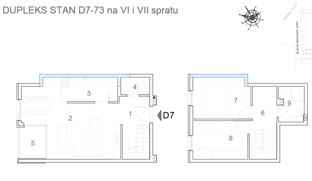 Slika 10 - Bulevar Nemanjića, Troiposoban stan na prodaju, 69.43m2, 170.000€