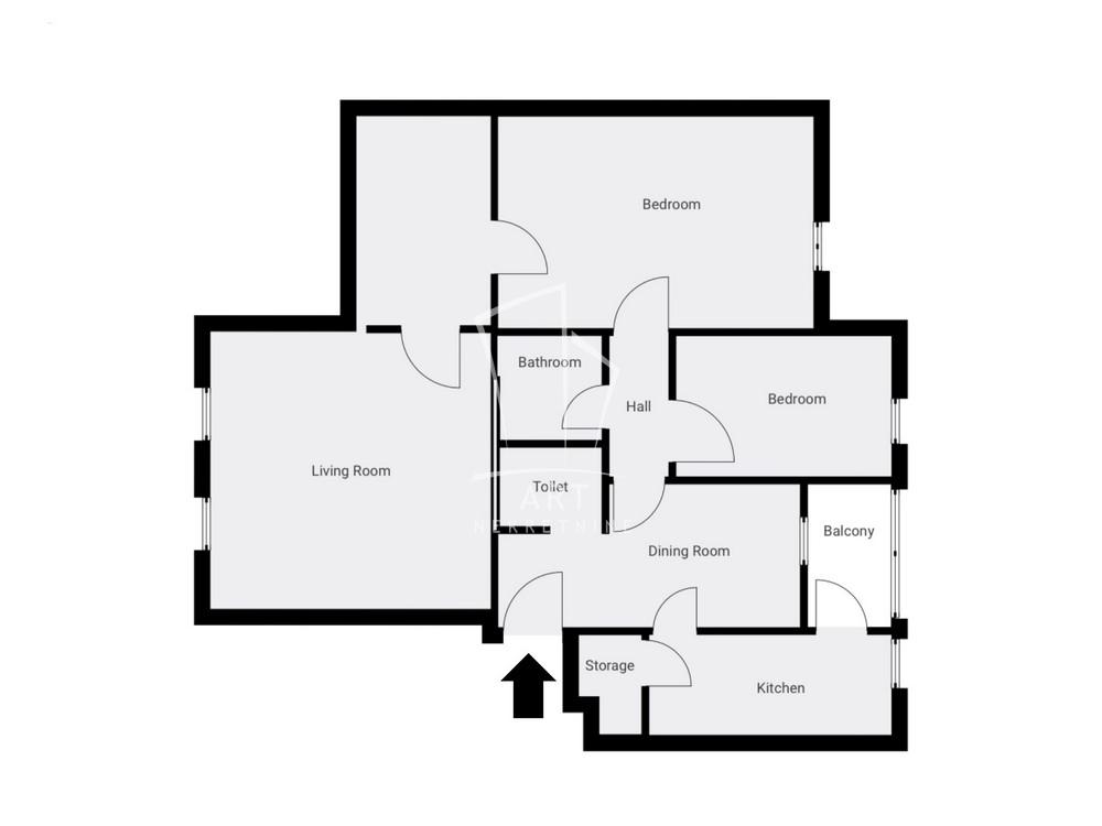 Slika 1 - Samjuela Beketa, Trosoban stan na prodaju, 71m2, 173.500€