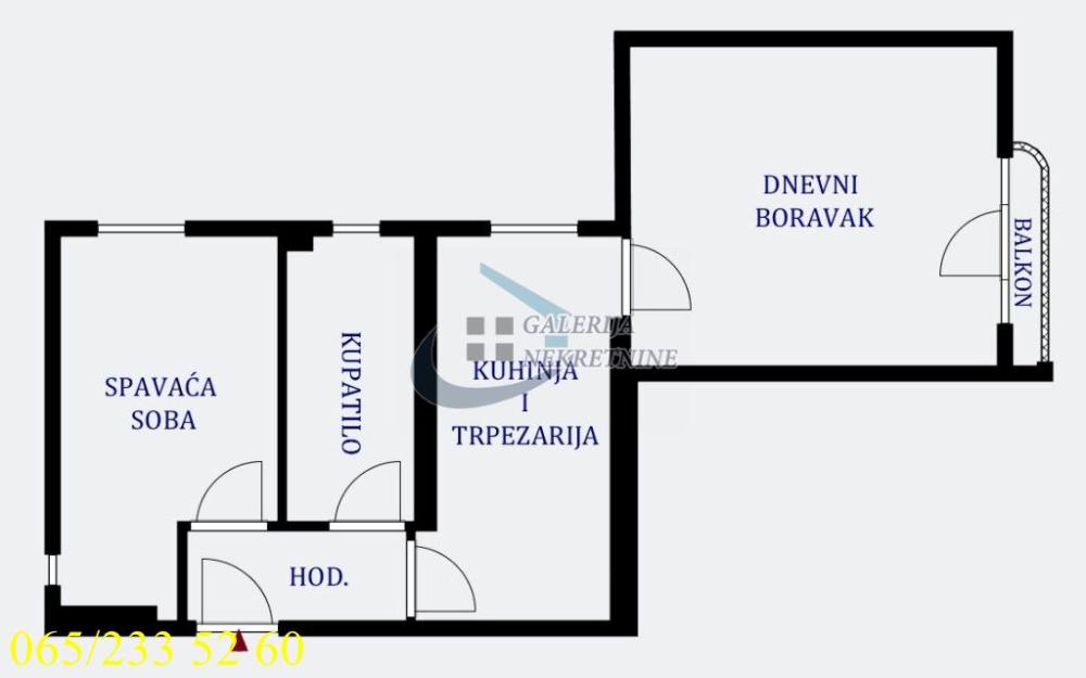 Slika 5 - Gospodara Vučića, Dvosoban stan na prodaju, 42m2, 194.000€