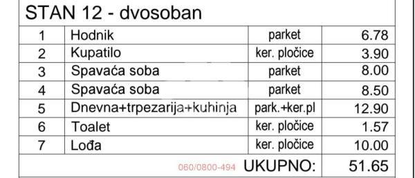 Slika 1 - Primorska, Trosoban stan na prodaju, 52m2, 206.600€
