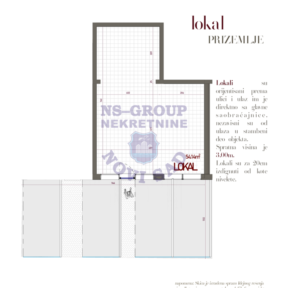 Glavna slika - Lokal na prodaju, 54m2, 159.360€