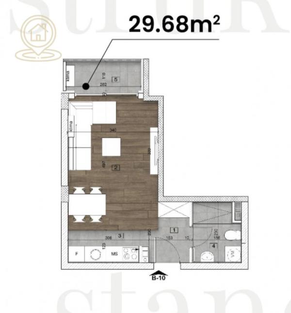 Slika 5 - Jednosoban stan na prodaju, 29m2, 80.136€