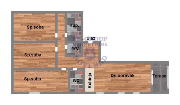 Glavna slika -Četvorosoban stan na prodaju, 100m2, 340.490€