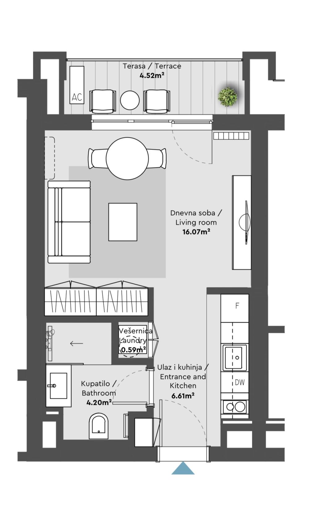 Slika 7 - Belgrade Waterfont - BW Eden, Jednosoban stan na prodaju, 32m2, 169.000€