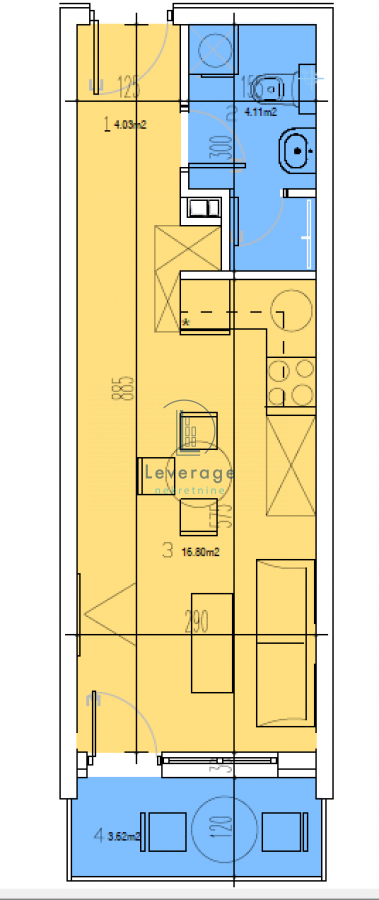 Slika 3 - Jednosoban stan na prodaju, 27m2, 47.022€