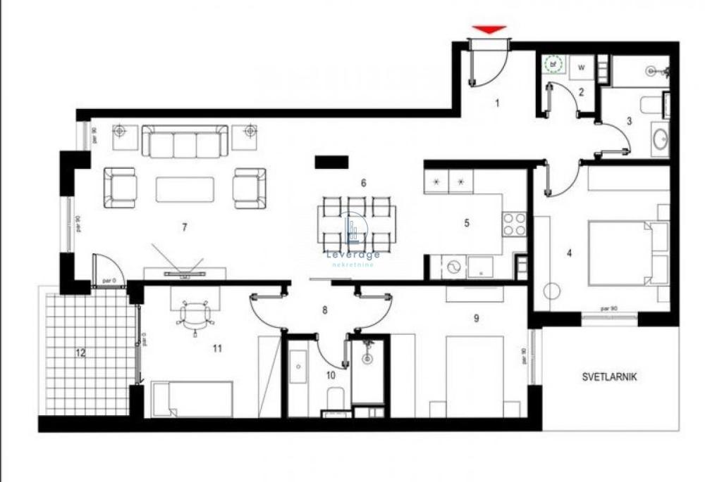 Slika 4 - Troiposoban stan na prodaju, 99m2, 369.000€