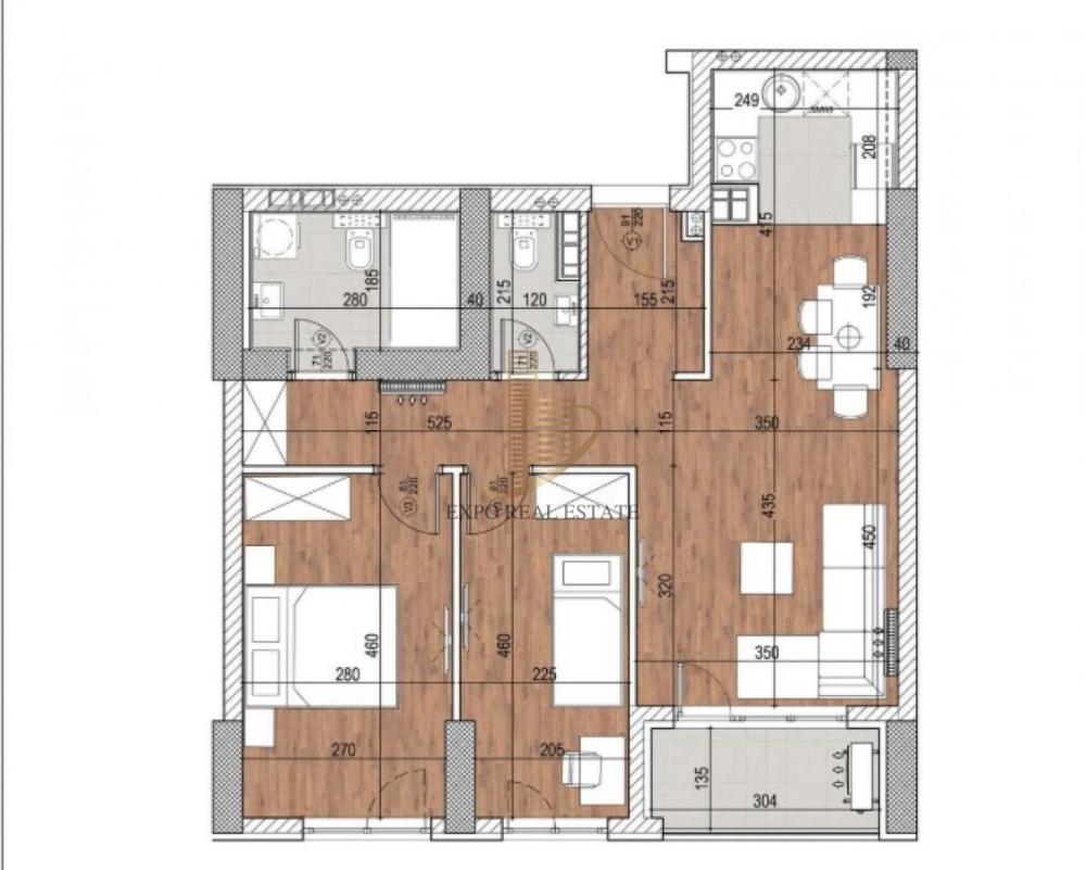 Slika 1 - Trosoban stan na prodaju, 67m2, 241.200€