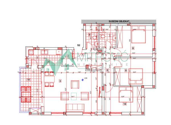 Glavna slika -Četvorosoban stan na prodaju, 116m2, 228.660€