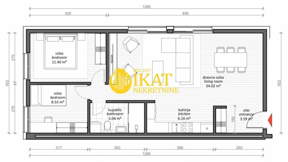 Glavna slika -Internacionalnih brigada, Trosoban stan na prodaju, 68m2, 310.909€