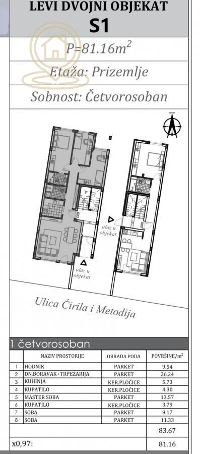 Slika 2 - Četvorosoban stan na prodaju, 82m2, 188.600€
