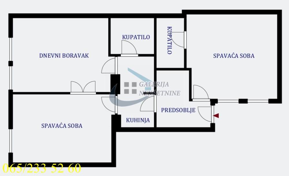 Slika 3 - Čika Ljubina, Trosoban stan na prodaju, 73m2, 469.000€