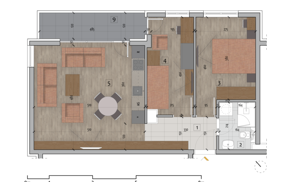 Glavna slika -Centar grada, Dvoiposoban stan na prodaju, 59.31m2, 148.275€
