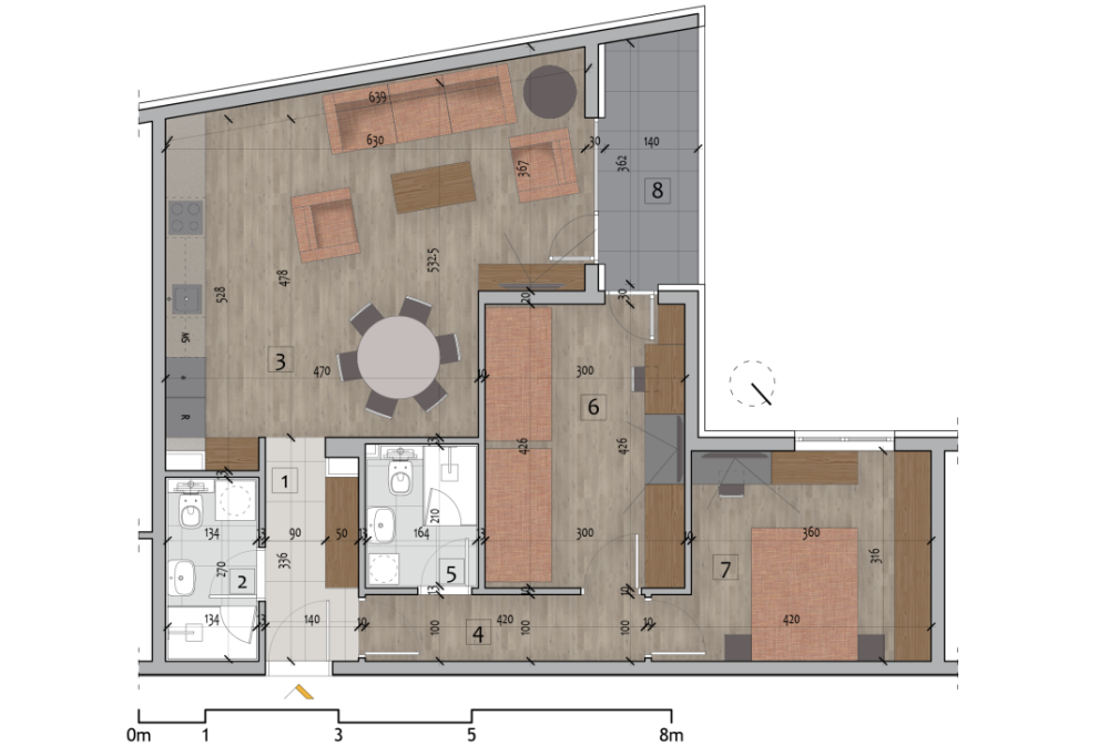 Glavna slika -Centar grada, Trosoban stan na prodaju, 76.23m2, 190.575€