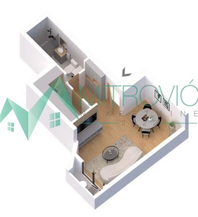 Glavna slika -Jednosoban stan na prodaju, 33m2, 82.850€