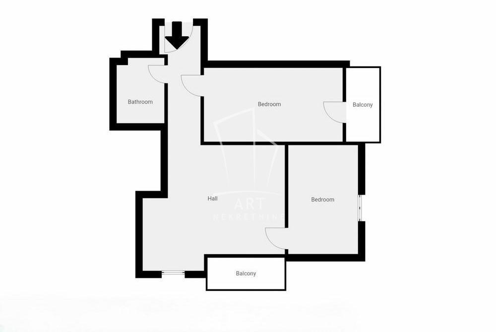 Slika 1 - Valtrovićeva, Dvoiposoban stan na prodaju, 58m2, 155.000€