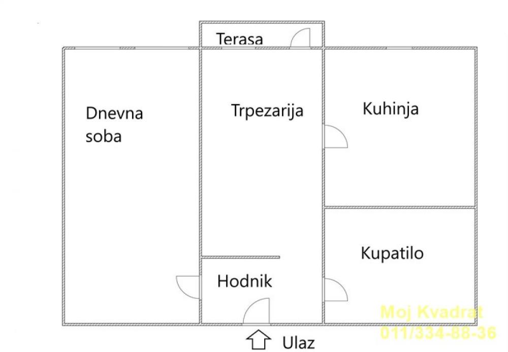 Slika 1 - Jednosoban stan na prodaju, 42m2, 147.000€