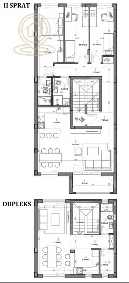 Slika 1 - Petosoban stan na prodaju, 136m2, 312.800€
