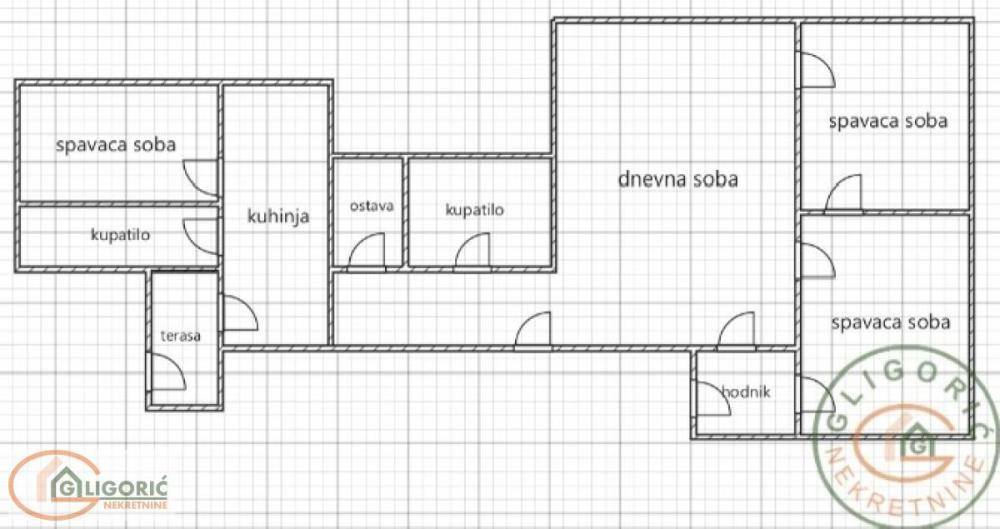 Glavna slika -Troiposoban stan na prodaju, 102m2, 343.000€