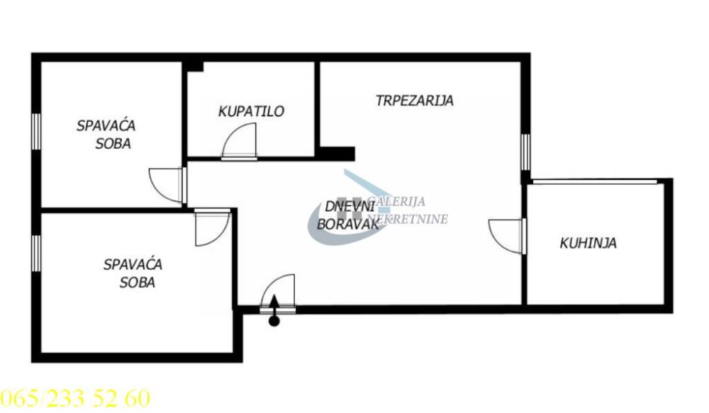 Slika 4 - Vardarska, Dvoiposoban stan na prodaju, 47m2, 229.000€