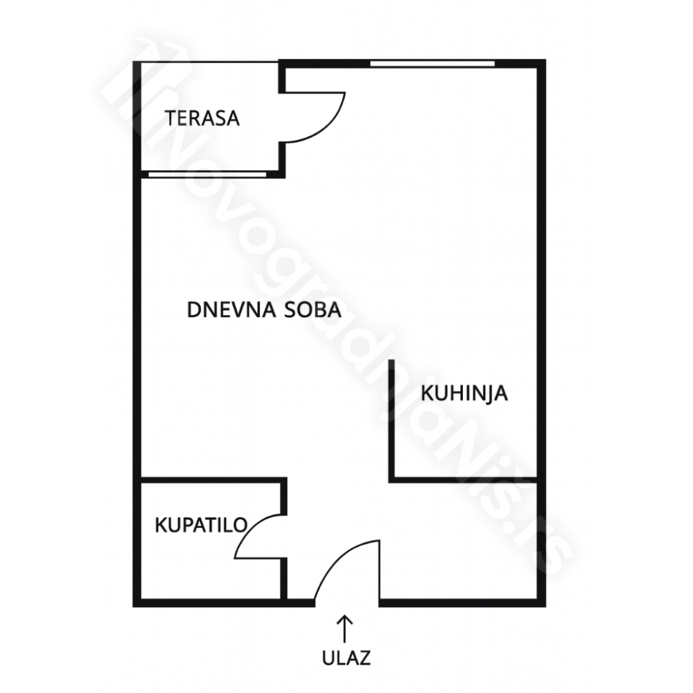 Glavna slika -U blizini Delte, Jednosoban stan na prodaju, 36m2, 84.564€