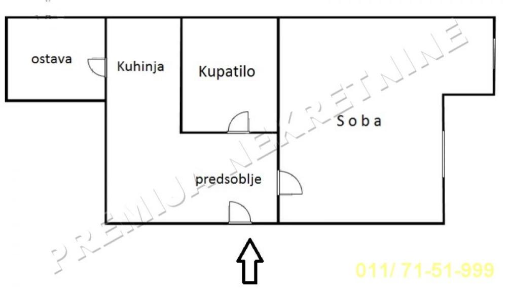 Slika 6 - Niška, Jednosoban stan za izdavanje, 27m2, 290€