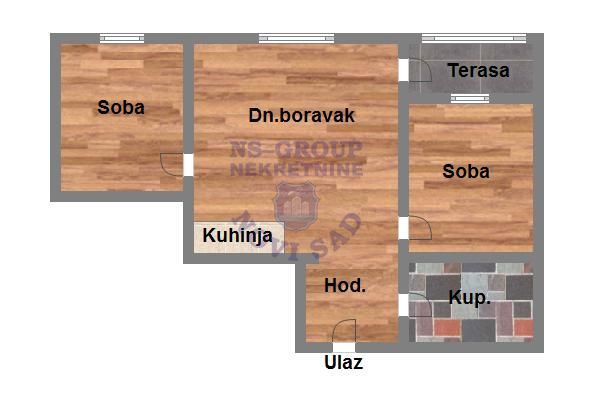 Slika 1 - Dvoiposoban stan na prodaju, 53m2, 157.120€