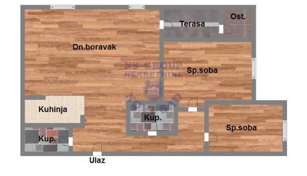 Glavna slika -Trosoban stan na prodaju, 67m2, 158.680€