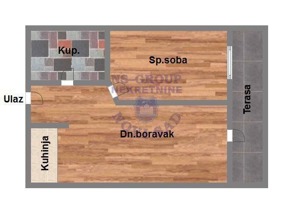 Glavna slika -Jednoiposoban stan na prodaju, 43m2, 107.550€