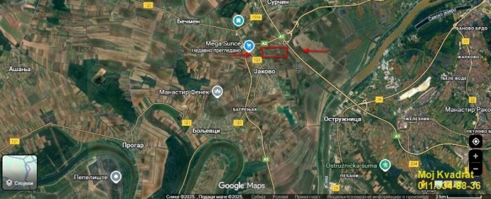 Glavna slika - Plac na prodaju, Surčin, Jakovo, 2.618.000€