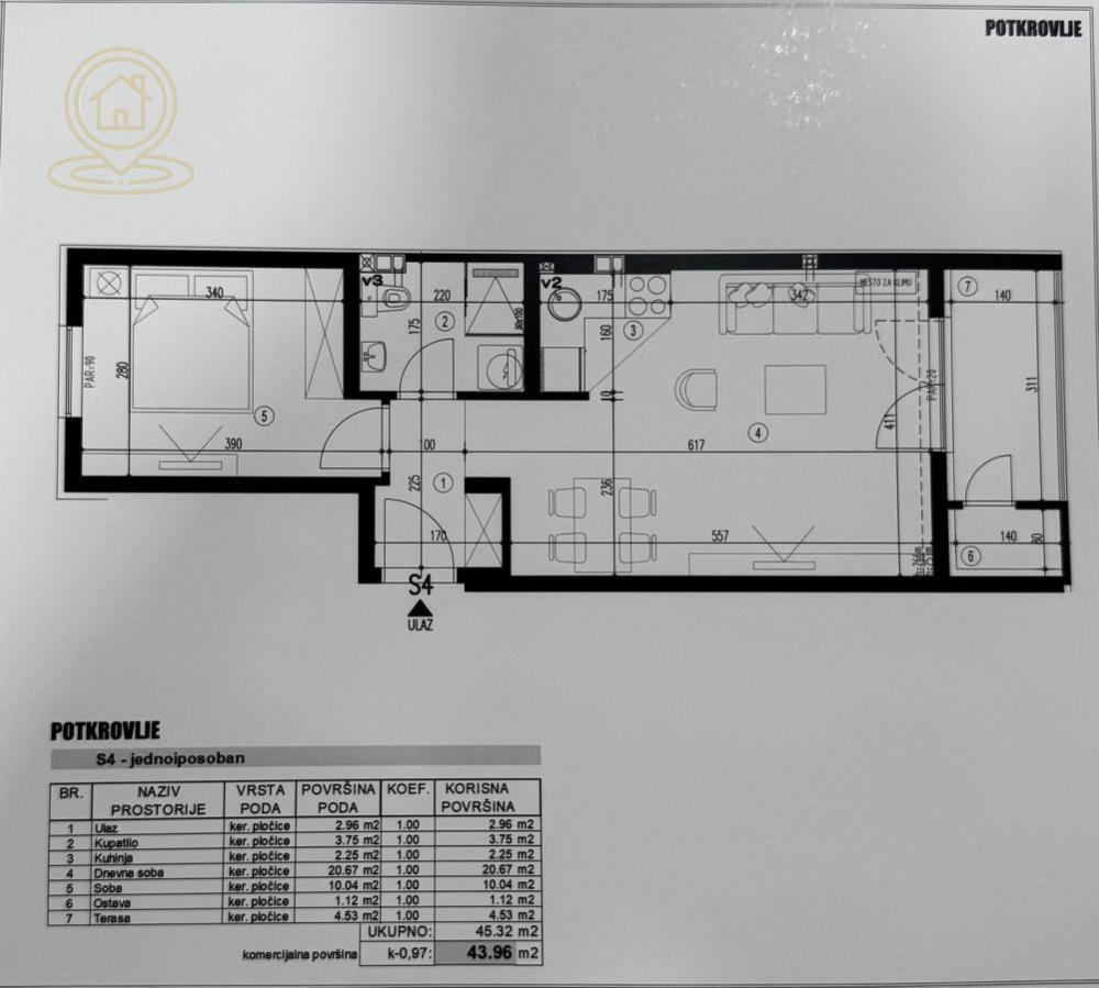 Slika 11 - Jednoiposoban stan na prodaju, 44m2, 85.720€