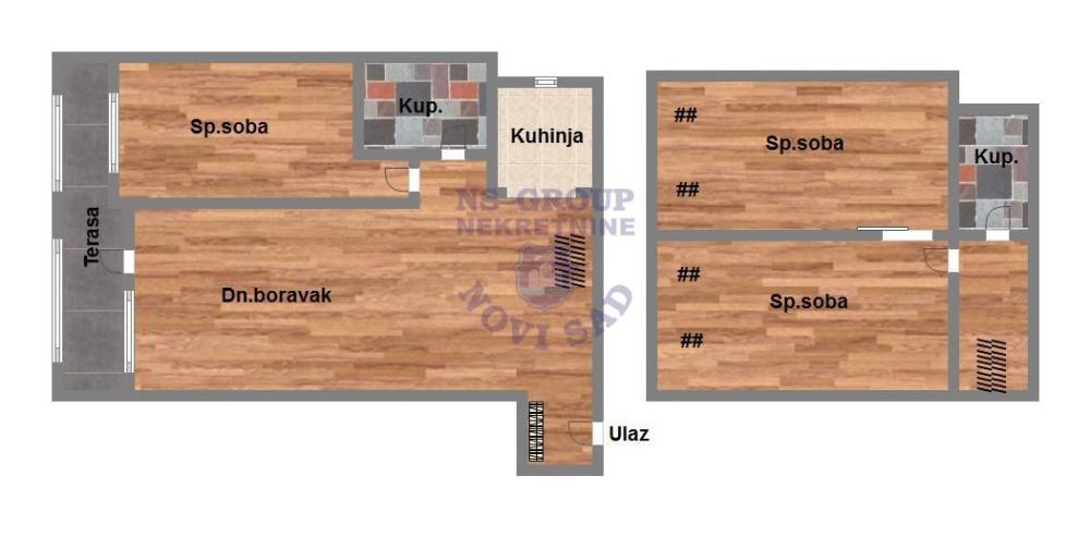 Slika 5 - Četvorosoban stan na prodaju, 100m2, 179.000€