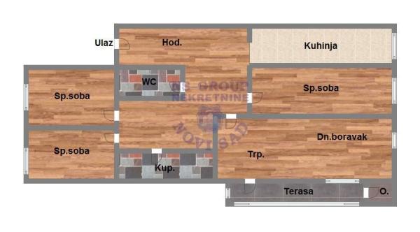 Glavna slika -Troiposoban stan na prodaju, 75m2, 193.130€