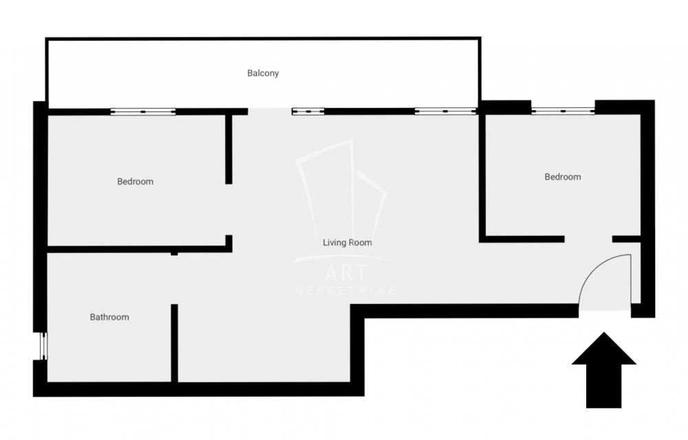 Slika 1 - Jovanke Radaković, Dvosoban stan na prodaju, 37m2, 93.075€