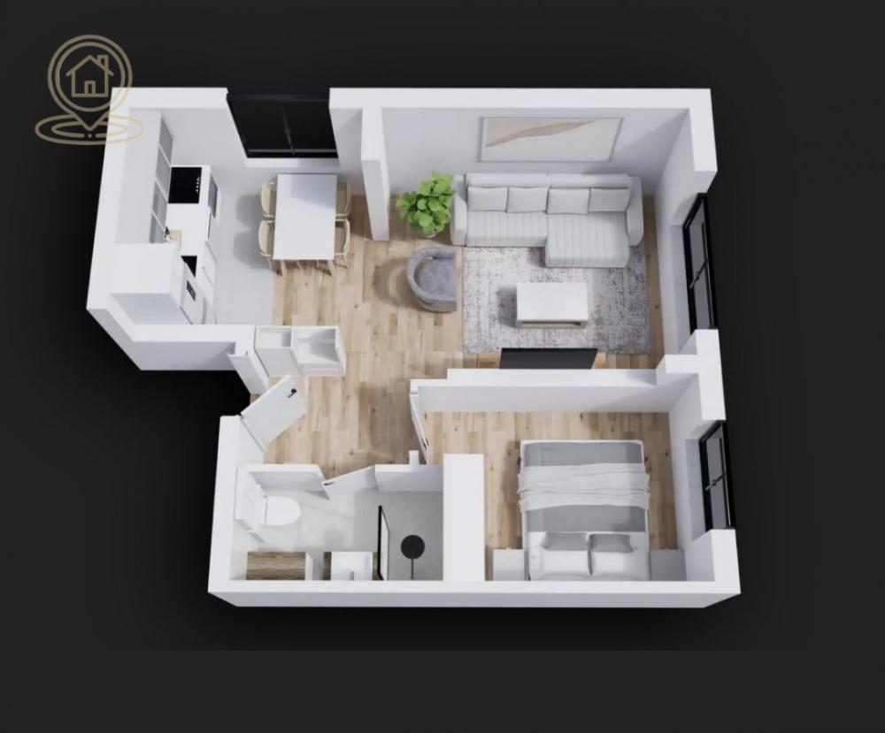 Slika 1 - Dvosoban stan na prodaju, 38m2, 88.090€