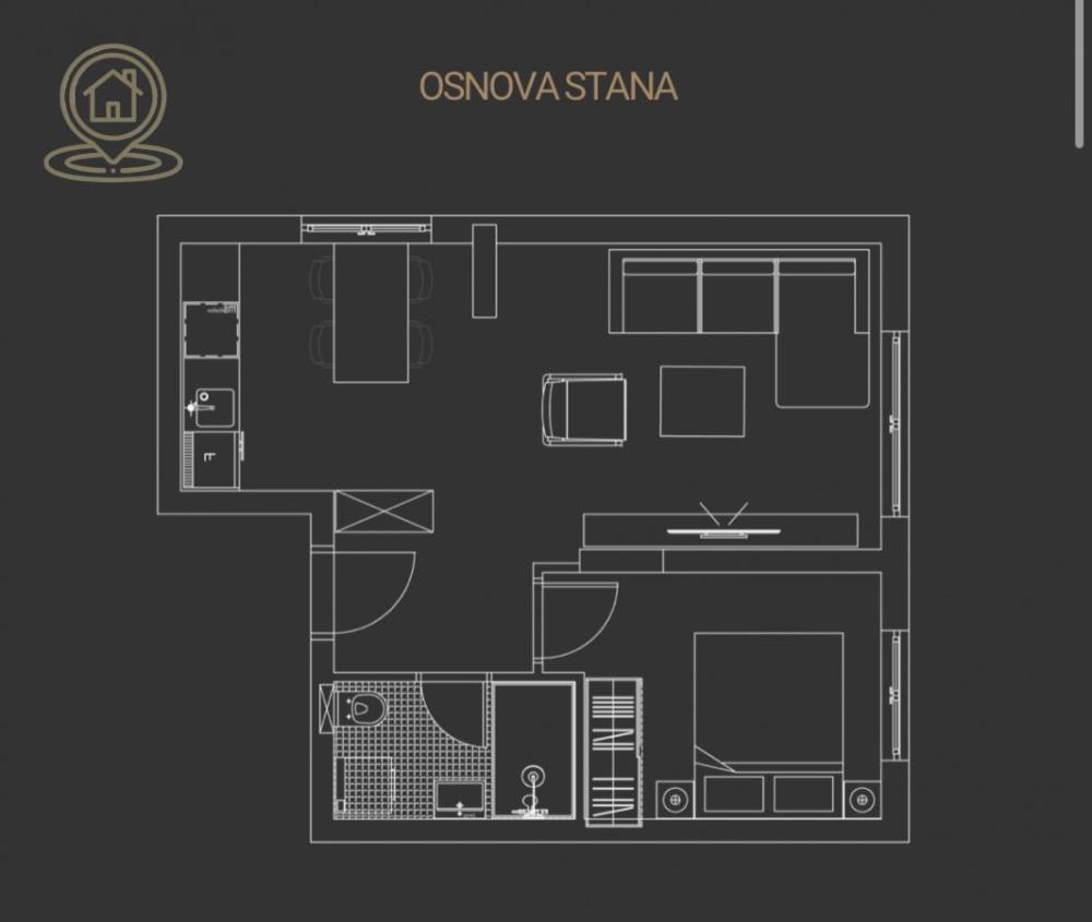 Slika 2 - Dvosoban stan na prodaju, 38m2, 88.090€