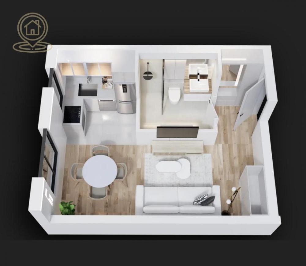 Slika 1 - Jednosoban stan na prodaju, 26m2, 65.000€