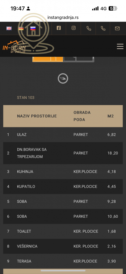 Slika 3 - Trosoban stan na prodaju, 59m2, 131.409€