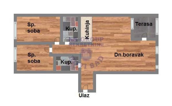 Glavna slika -Trosoban stan na prodaju, 62m2, 189.570€