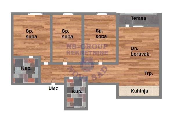Glavna slika -Četvorosoban stan na prodaju, 75m2, 253.700€