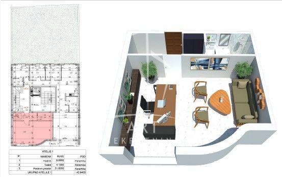 Glavna slika -Ozrenska, Jednosoban stan na prodaju, 43m2, 114.976€