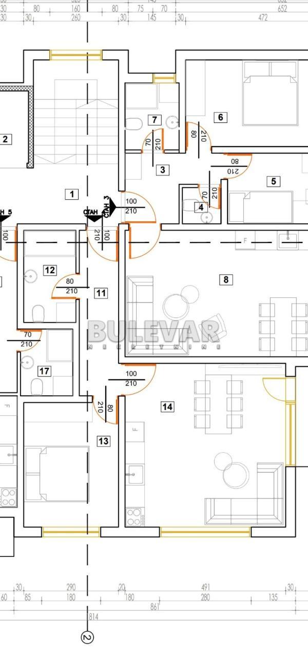 Glavna slika -dr Dragutina Petkovića, Dvosoban stan na prodaju, 48m2, 84.200€