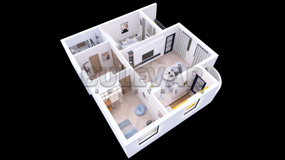 Slika 2 - 2. proleterske brigade, Trosoban stan na prodaju, 63m2, 125.860€