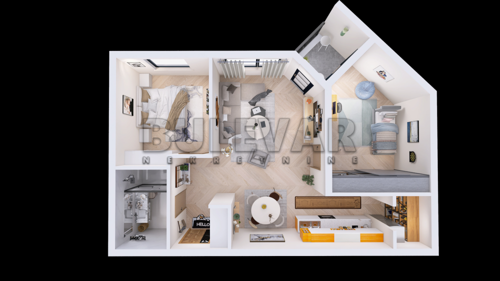 Slika 1 - 2. proleterske brigade, Trosoban stan na prodaju, 64m2, 128.850€