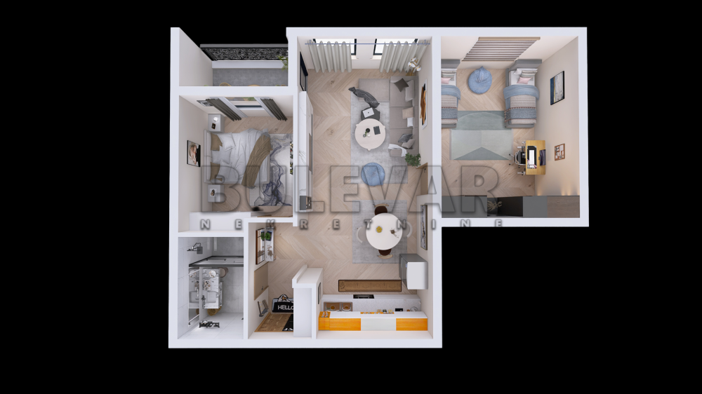 Slika 11 - 2. proleterske brigade, Trosoban stan na prodaju, 68m2, 135.500€