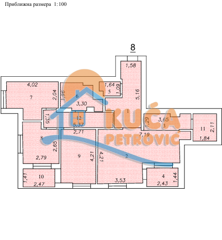 Slika 10 - Stevana Sremca, Troiposoban stan na prodaju, 91m2, 197.200€